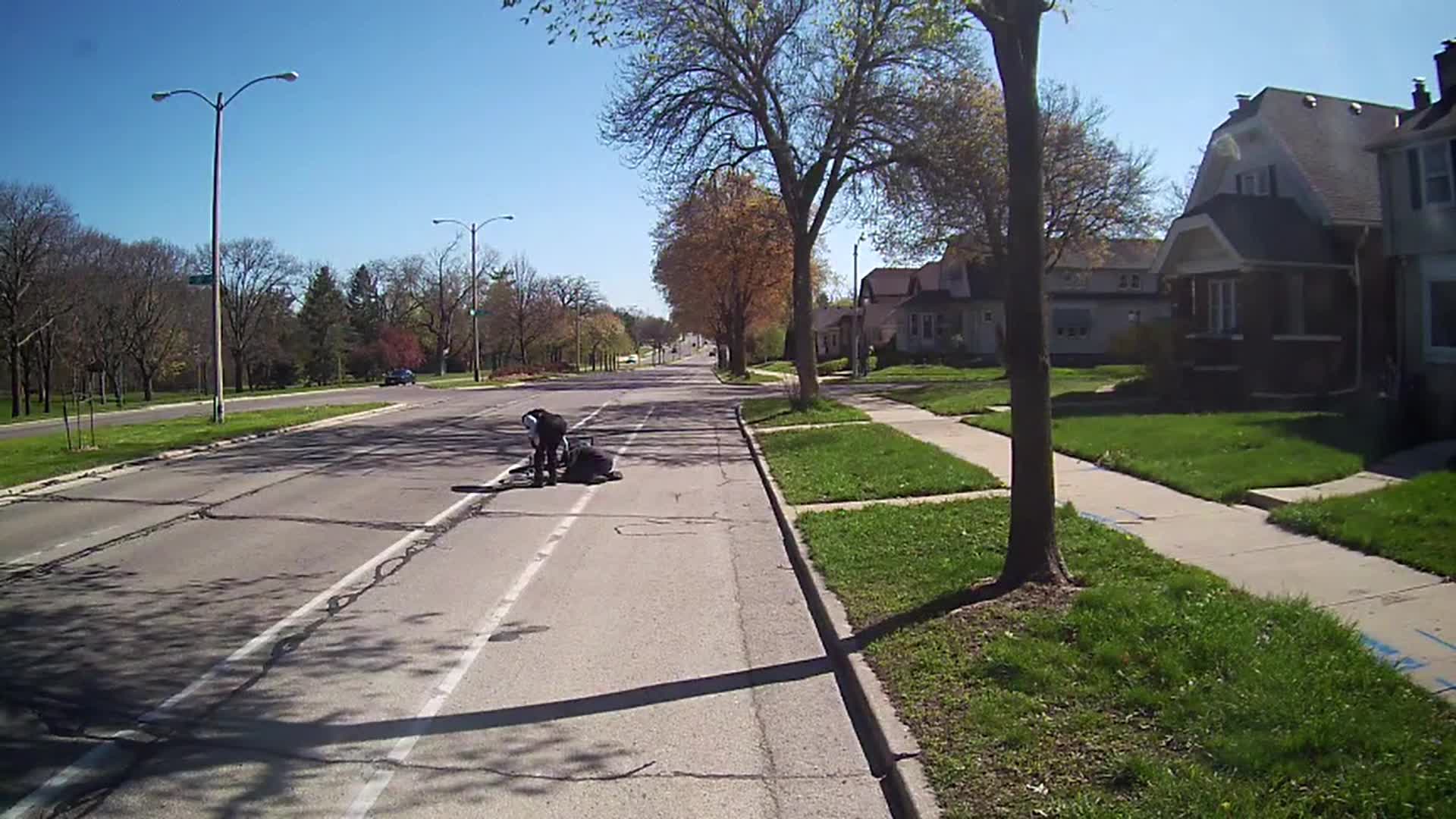 MCTS bus driver assists bicyclist in need