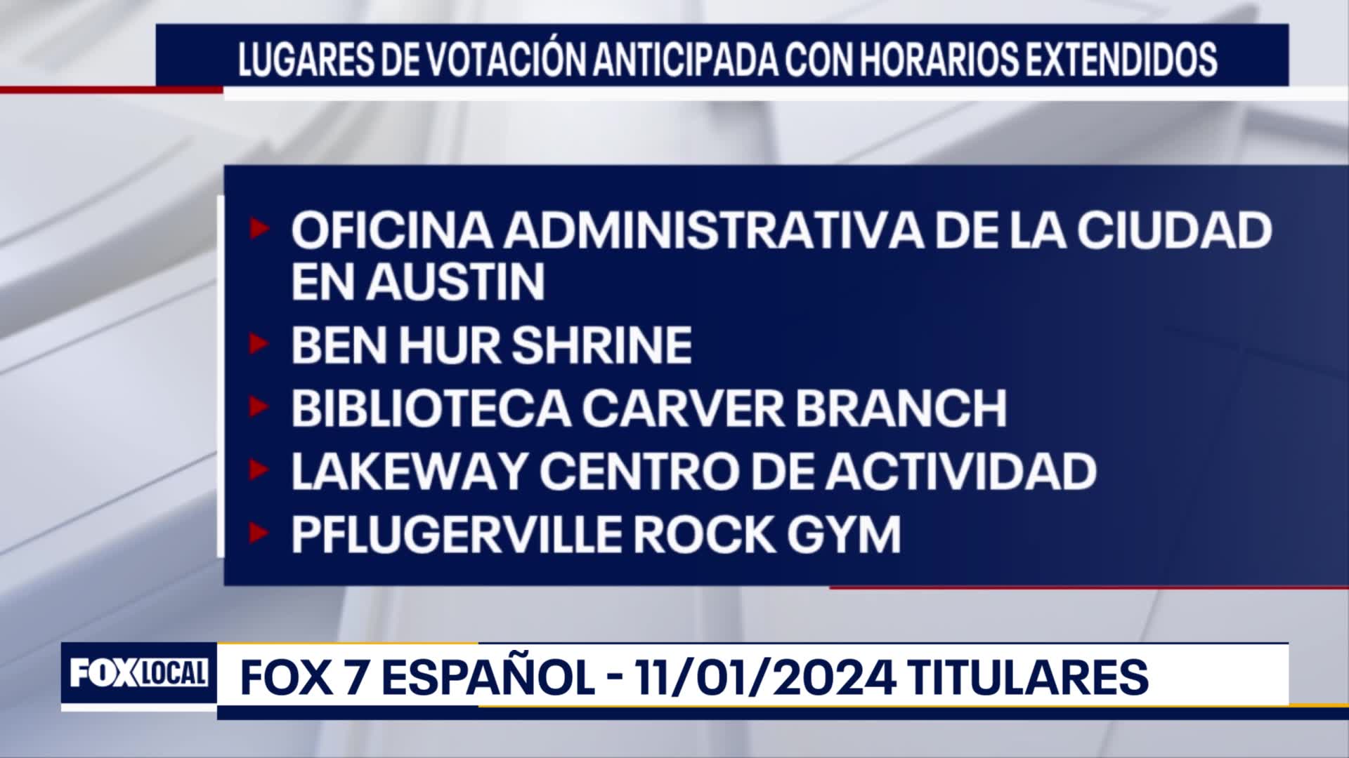 FOX 7 Español - 11/01/24 Titulares