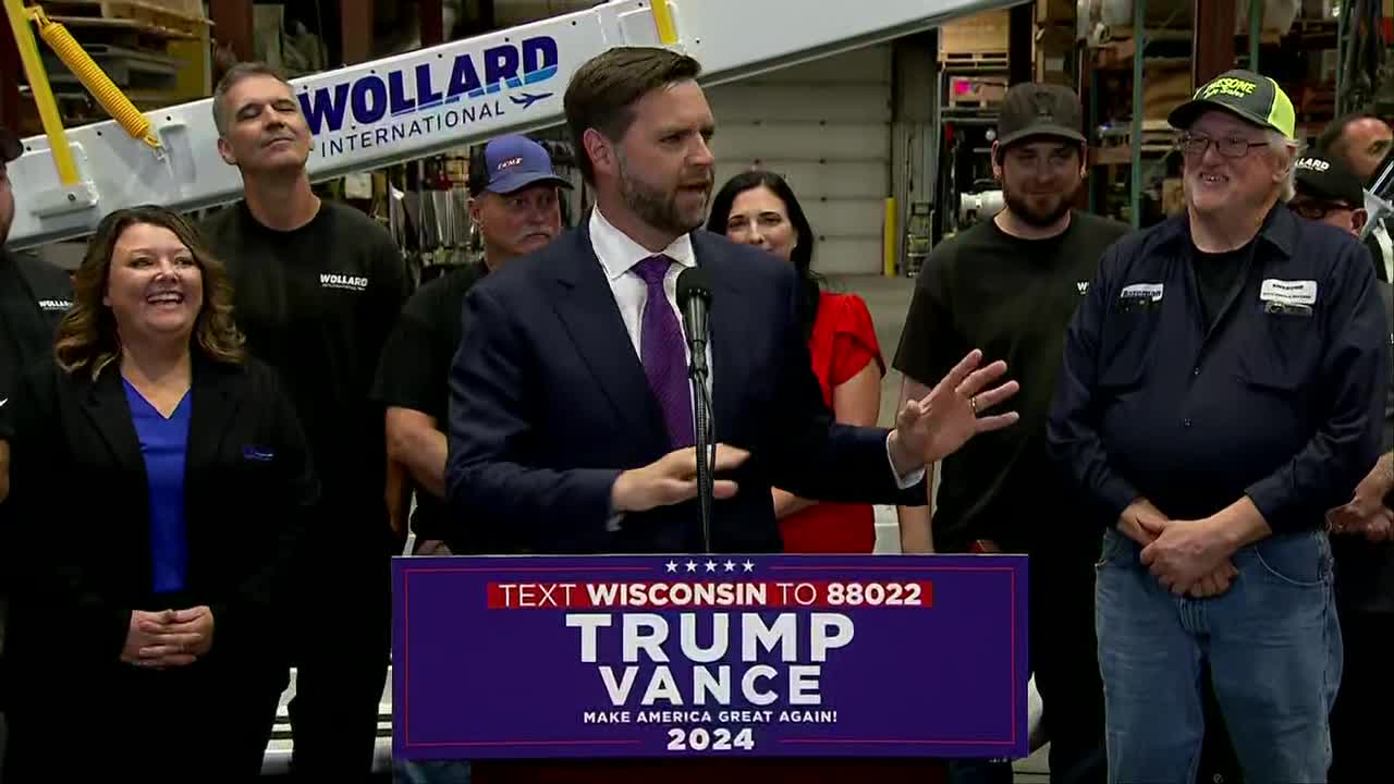 Full remarks: JD Vance in Eau Claire