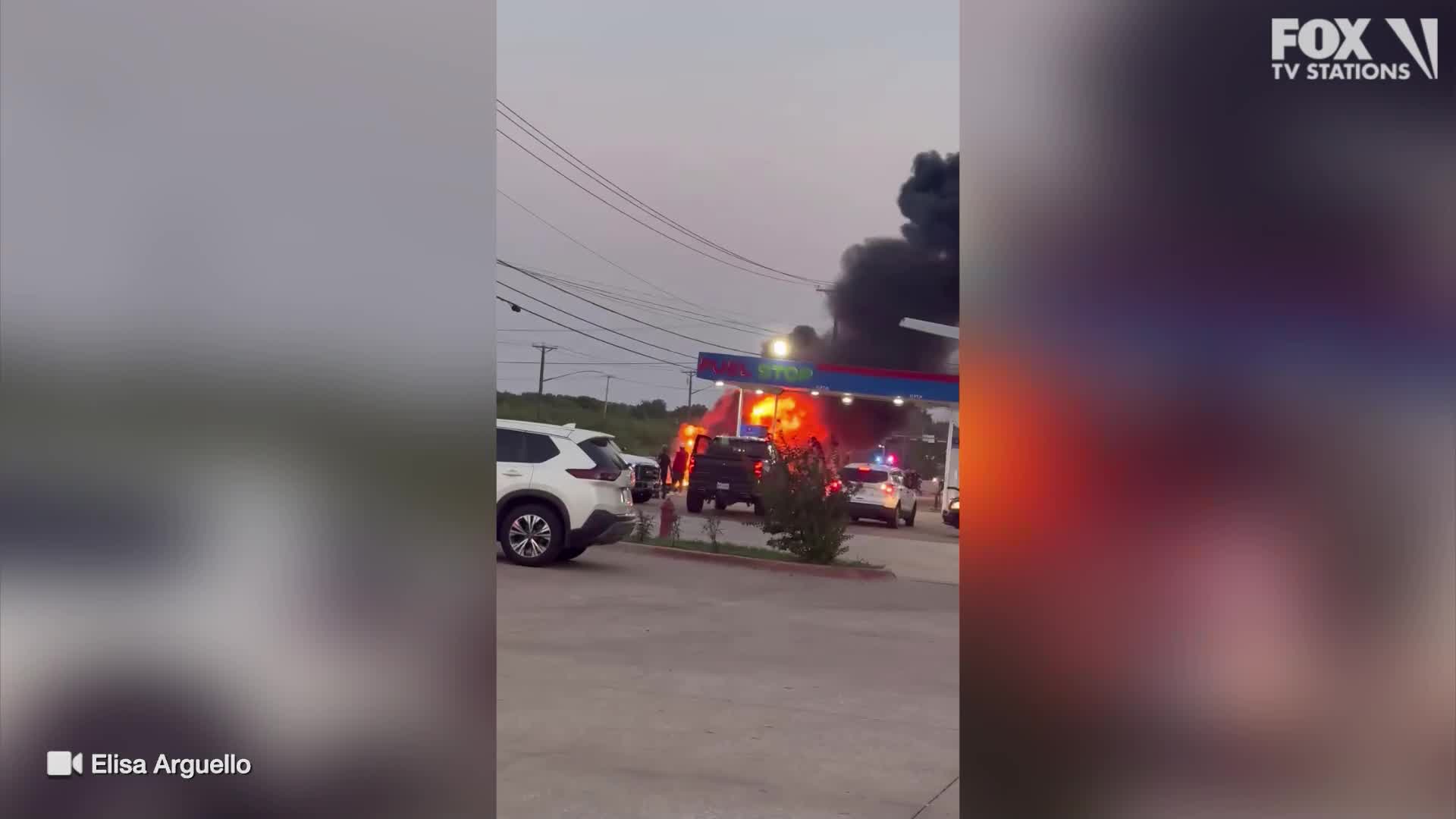VIDEO: Aftermath of Grand Prairie fiery crash